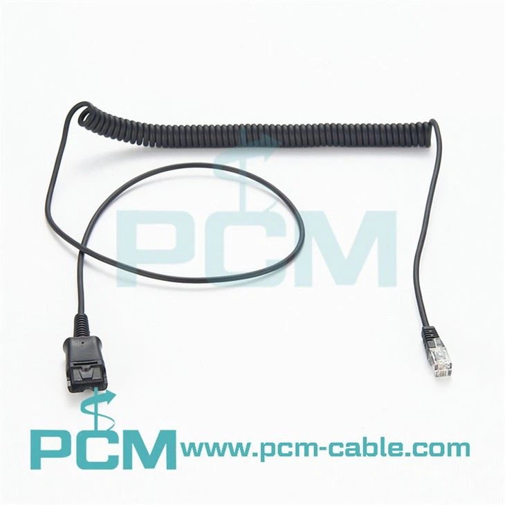 Cebl Clustffon QD i RJ9 ar gyfer Gwasanaeth Galwadau Cwsmer