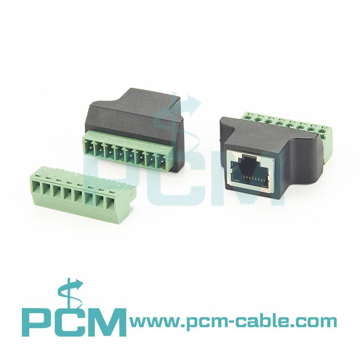 RJ45 8P8C Benyw Jack I 8 Pin Sgriw Terminal Connector