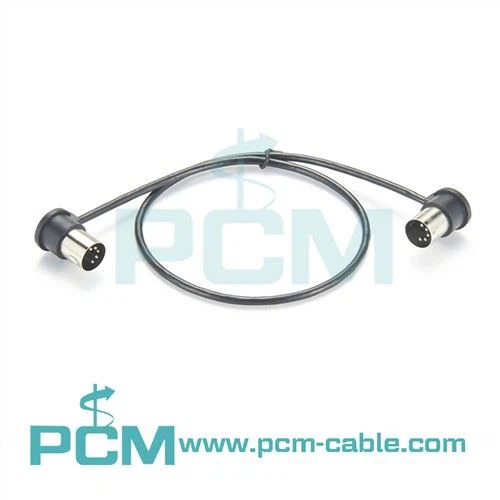 DIN 5-pin ongl dde i'r un cebl MIDI