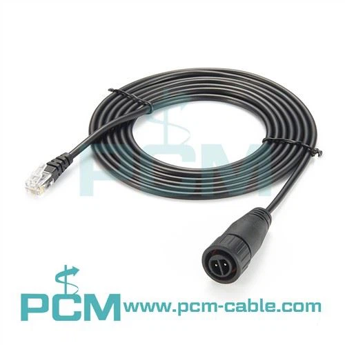 RJ12 I Cable Trawsnewidydd Connector Waterproof PushLock