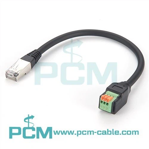 RJ45 I Bloc Terfynell Gyda Chebl Pigtail
