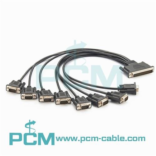 Cable Porth Cyfresol Ar gyfer SCSI PCI 1 mewn 8 Allan