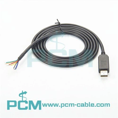 USB I RS232 Diwedd Wire Cebl