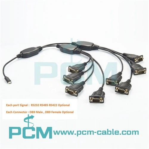 8 Port Professional RS-232 USB 2.0 i Adapter Cyfresol