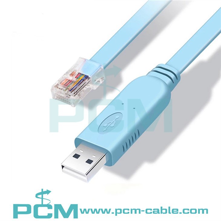 Cebl Consol USB USB i RJ45 ar gyfer Cisco