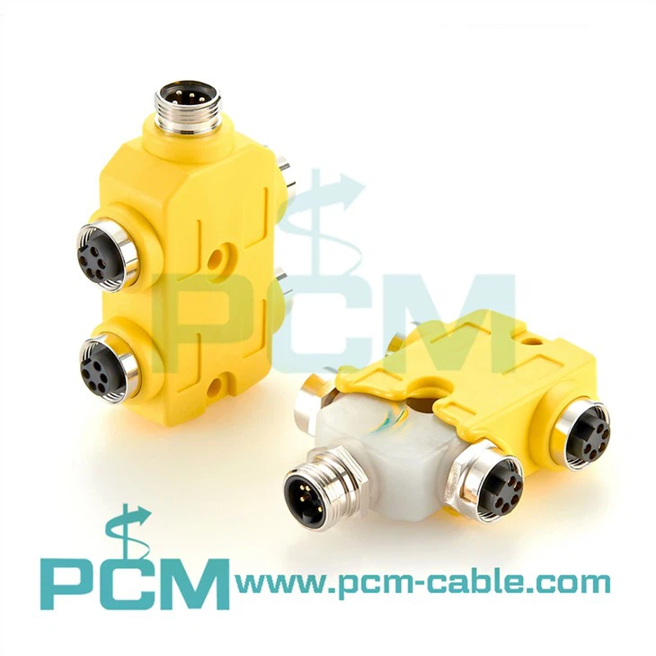Mini-Newid 5 Pegwn 4 Porthladd Galw Heibio DeviceNet Aux Power