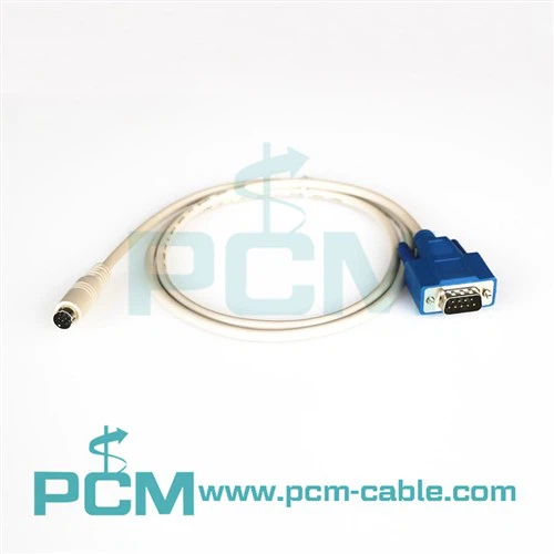 8 Pin Mini DIN I Gebl Rheolwr Cyfresol Gwryw DB9
