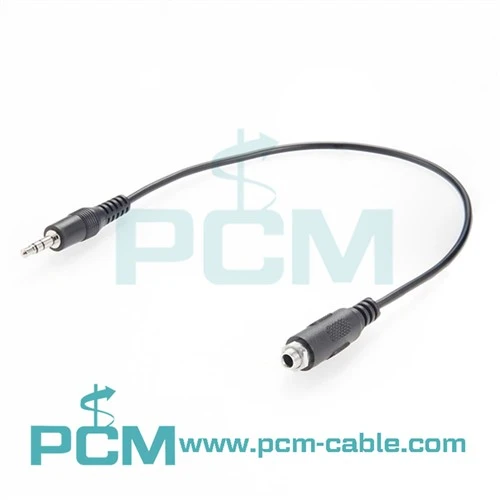 Cebl Estyniad Sain Panel Mount Stereo 1/}8 3.5mm