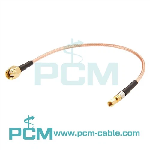 SMA Gwryw I SSMC Plug RF Cebl