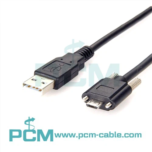 USB 2.0 A i Gebl Micro B gyda Chlo Sgriw M2