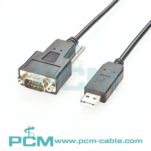 USB I RS232 Cebl W Embedded Electronics DB9M Connector gyda FTDI