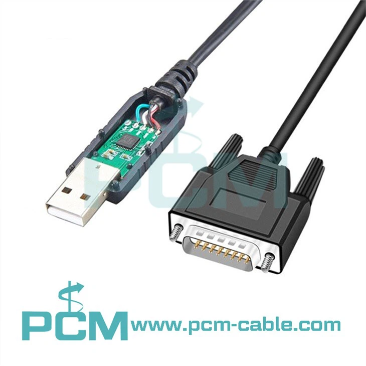 USB i DB15 RS232 RS485 Cyfresol i USB Converter Cable