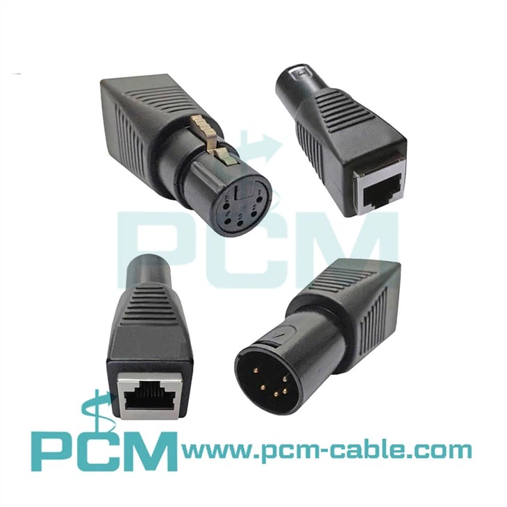 XLR I RJ45 Adapter DMX i Cat5 Cable