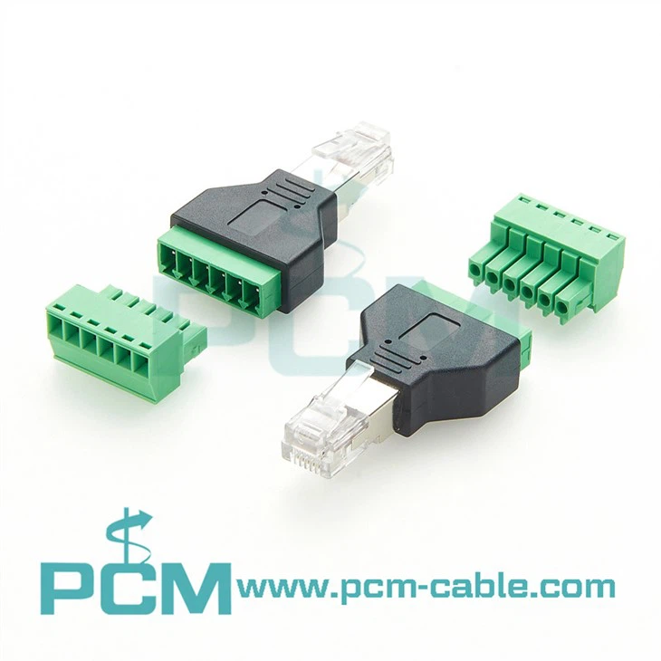 RJ12 Distributor RJ12 6P6C to 6 pin connector, Male RJ12 to screw terminals