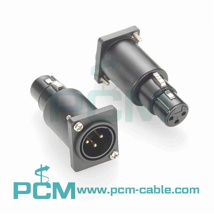 XLR Pass through Panel Mount Connector Neutrik NA3MDF XLR Male to XLR Female Panel Mount Adapter