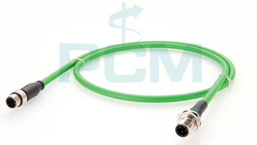 Industrial Ethernet Cable Bulkhead M12 D Code 4 Pin Chasis Mount Industrial Ethernet Cable Bulkhead M12 D Code 4 Pin Chasis Mount