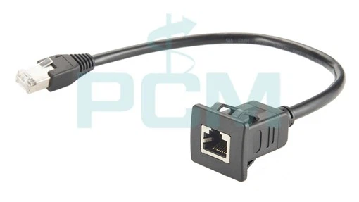Snap-in RJ45 Panel Mount Cable Ethernet Male to female Extension cable Snap-in RJ45 Panel Mount Cable Ethernet Male to female Extension cable