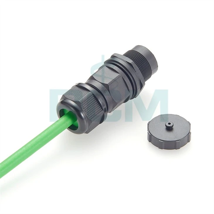 RJ45 female to female panel mount coupler IP67 waterproof