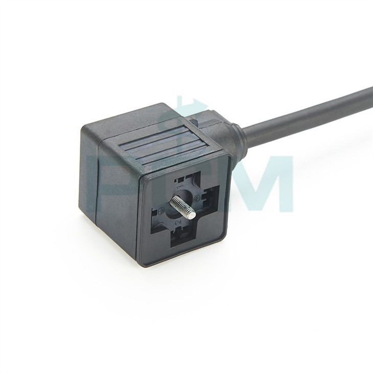 M12 to Valve Type B DIN connector cable