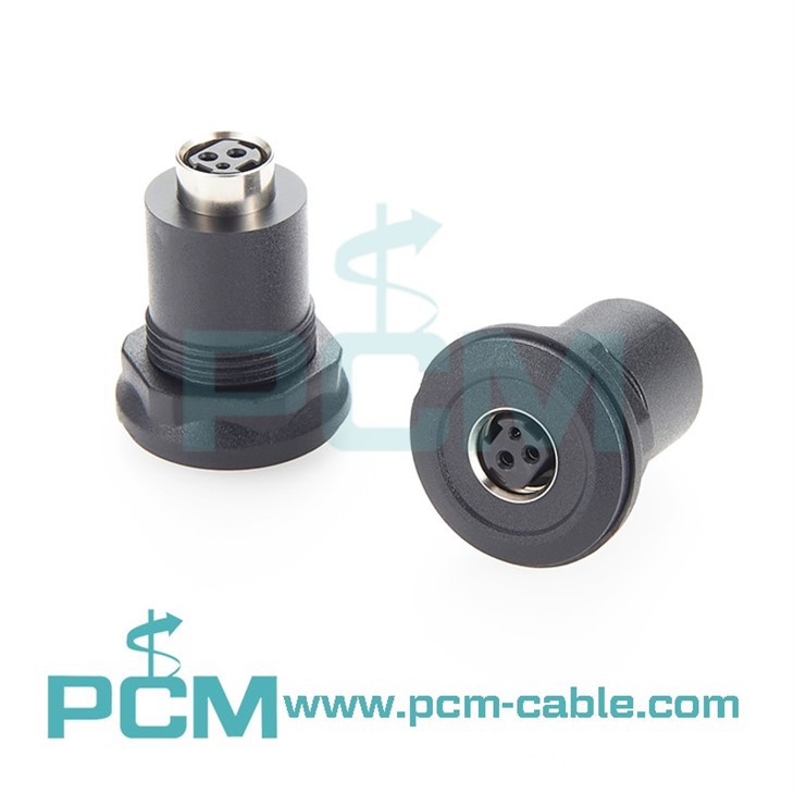 Power DIN 3 Pin Panel Mount Connector
