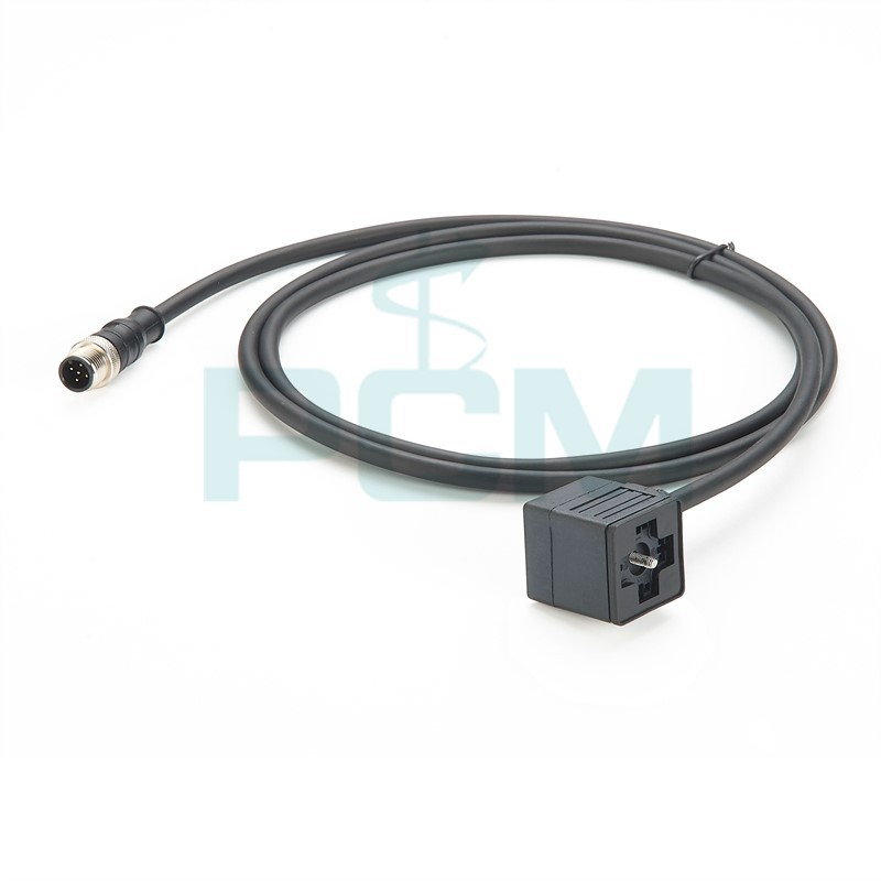 M12 to Valve Type A DIN connector cable M12 to Valve Type A DIN connector cable