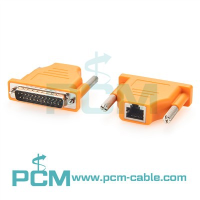 DB25 Gwryw i RJ45 Addasydd Modem Benyw CAB-5MODCM CAB-25AS-MMOD