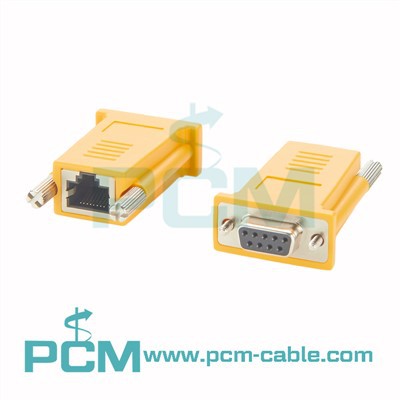 Cisco DX9F-DTE-RJ Cyson DB9 Benyw I RJ45 Benywaidd Addasydd Consol Cyfresol