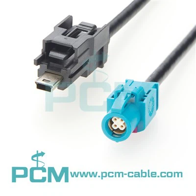 Cysylltydd USB Hsautolink Mini i gebl HSD LVDS