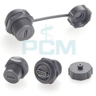 IP67 USB 3.1 Math C Coupler USB C Benyw I Benyw Bulkhead Connector