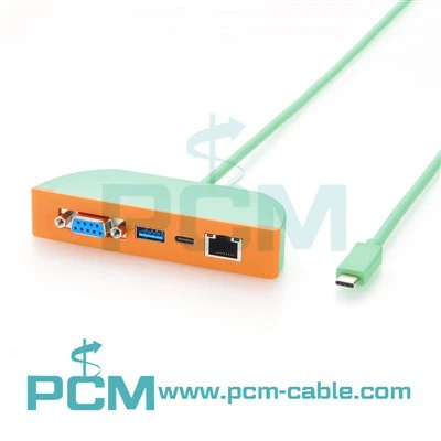 Doc USB{0}C Gyda RS232, Gigabit LAN, A USB 10Gbps deuol