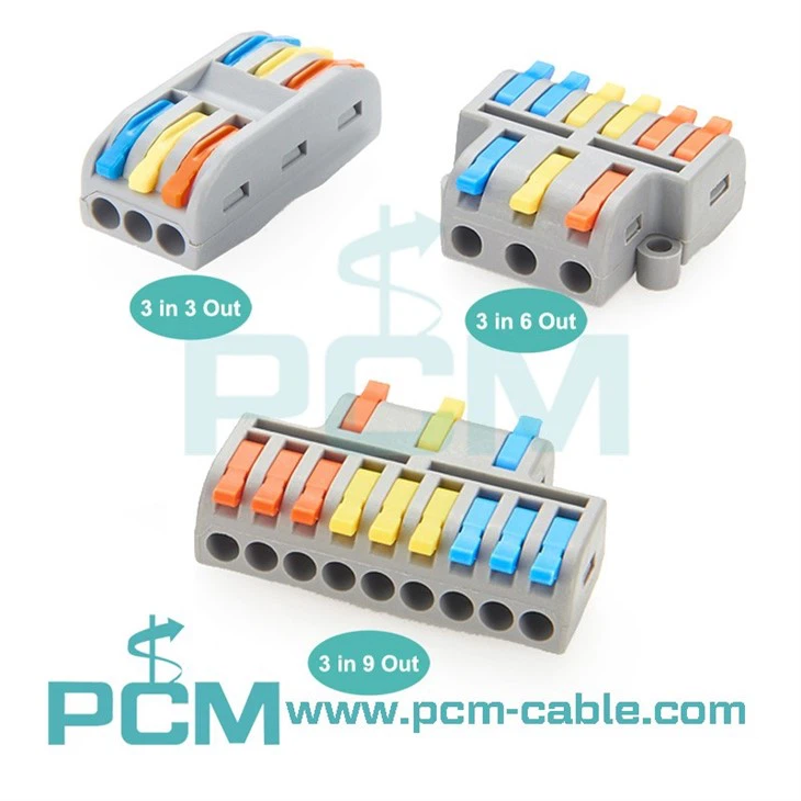 3 in 9 Out Quick Connect Terminal Block